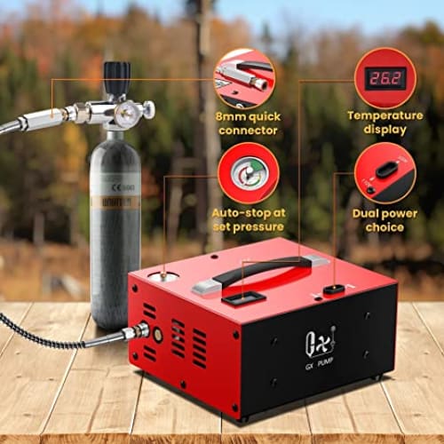 12V/2209V Mini Compressor ***Red Box*** 250Bar Fill Pressure