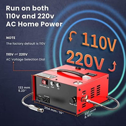 12V/2209V Mini Compressor ***Red Box*** 250Bar Fill Pressure