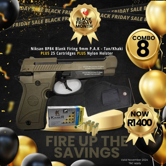 Black Friday Month Combo 8: Niksan BP84 Blank Firing 9mm