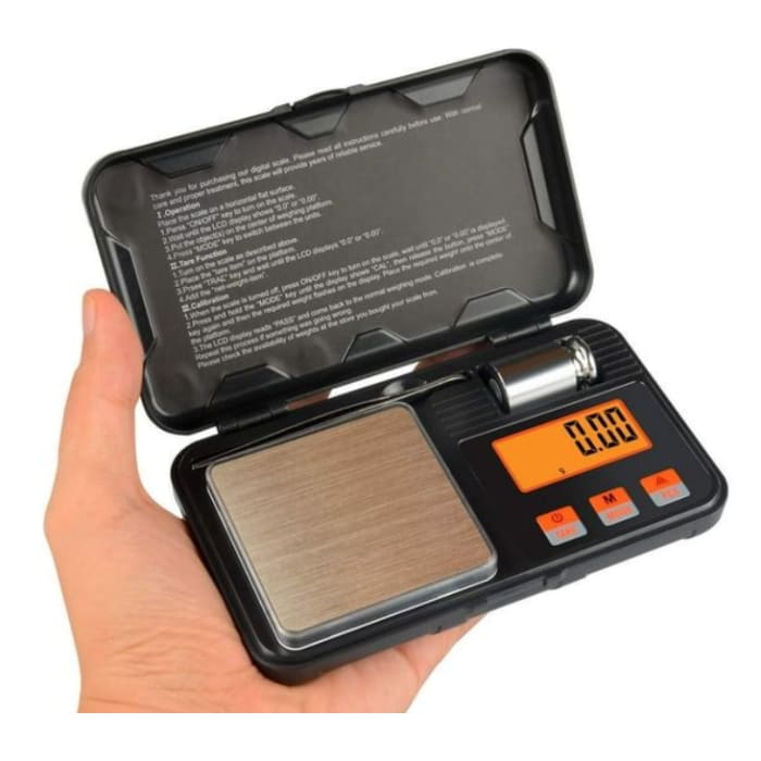 DIGITAL MINI SCALE WITH TWEEZER AND CLEAR COVER AND MINI