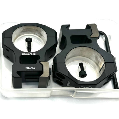 Discovery Optics Titanium Scope Mount Set (23mm - 1.45Inch