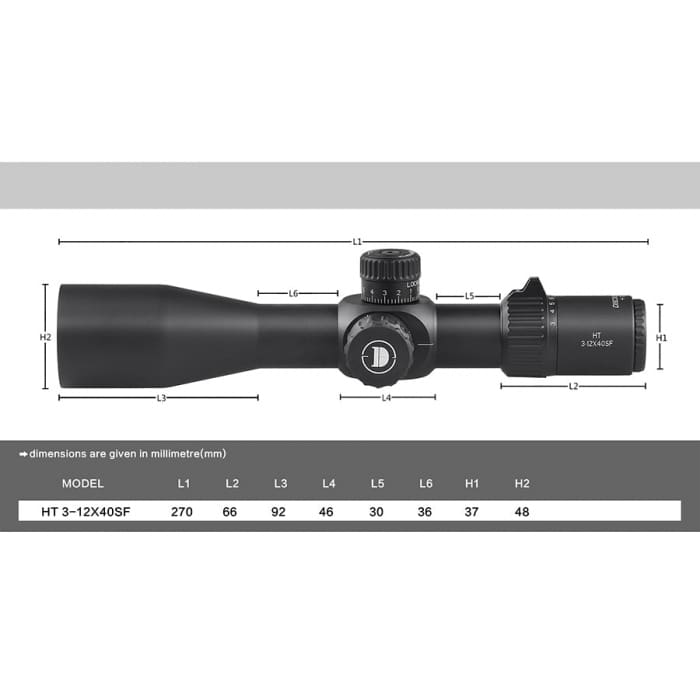 Discovery Scope HT 3-12x40 SF FFP - Scopes