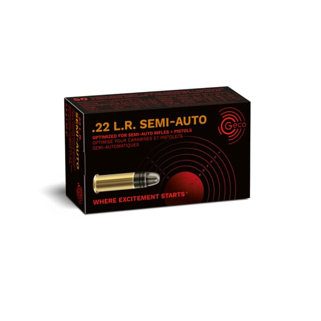 GECO.22LR SEMI AUTO AMMUNITION 40 GRAIN - 50/PK RWS