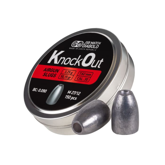 JSB.30 Knock Out Airrifle Slugs 50.15 Gr