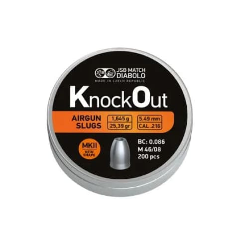 JSB Diabolo Knock Out Slug.216 MKII/5.49 mm - 200 Pieces -