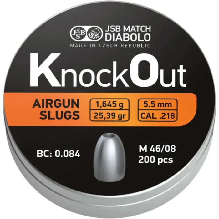 JSB Knock out Slug.218 5.5 mm - 200 Pieces