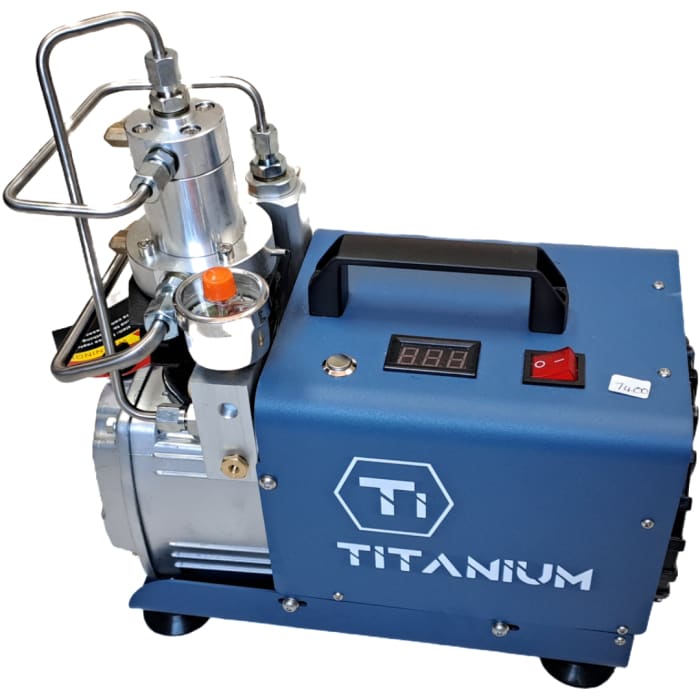 Mini High Pressure [Blue] Titanium Compressor 220V 0-300BAR