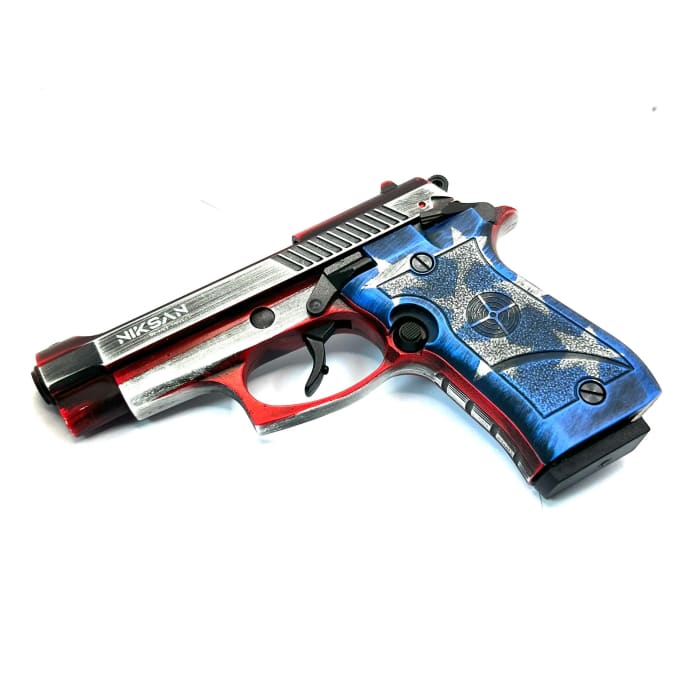 Niksan BP84 Patriot American Flag Blank 9mm P.A.K - Blank