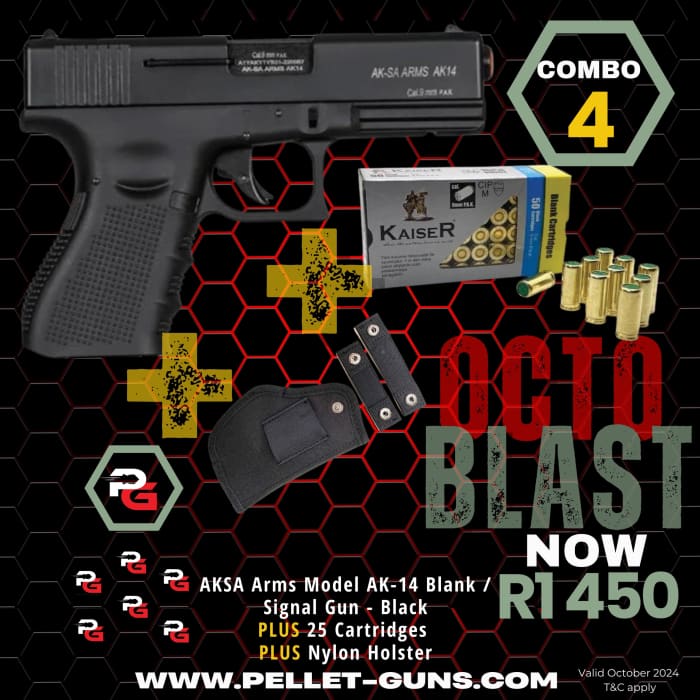 OctoBLAST Combo 4: AKSA Arms Model AK-14 Blank / Signal Gun