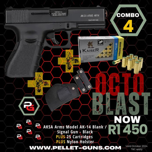 OctoBLAST Combo 4: AKSA Arms Model AK-14 Blank / Signal Gun