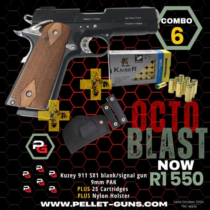 OctoBLAST Combo 6: Kuzey 911 SX1 blank/signal gun 9mm PAK