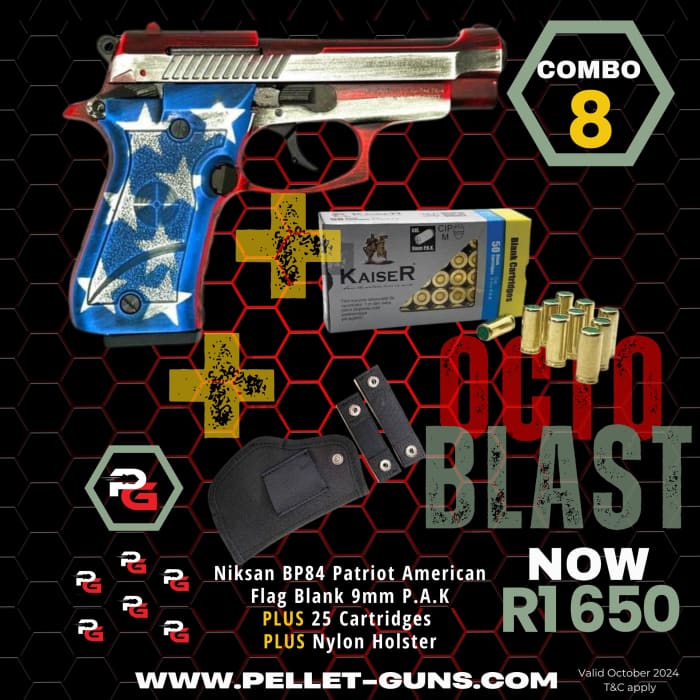 OctoBLAST Combo 8: Niksan BP84 Patriot American Flag Blank