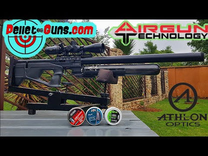 Uragan 2 PCP Air Rifle Black Synthetic Stock 700mm Barrel 6.35mm