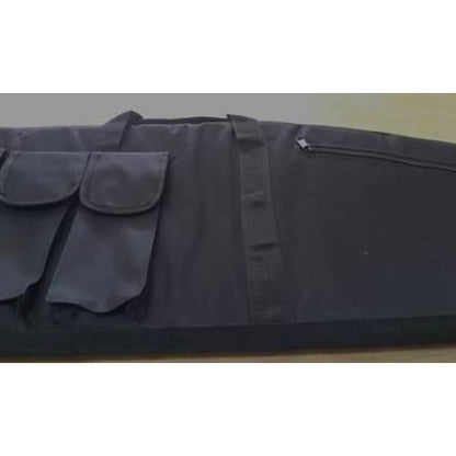 RIFLE BAG - BLACK WITH PADDING MULTIPLE SIDE POUCHES