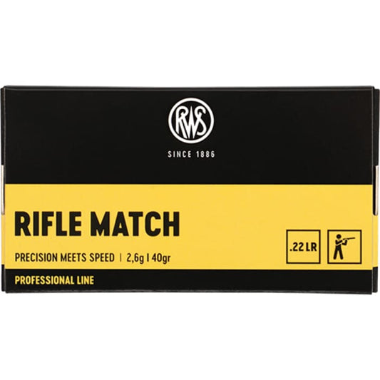 RWS.22LR RIFLE MATCH AMMUNITION RIFLE MATCH PROFESSIONAL