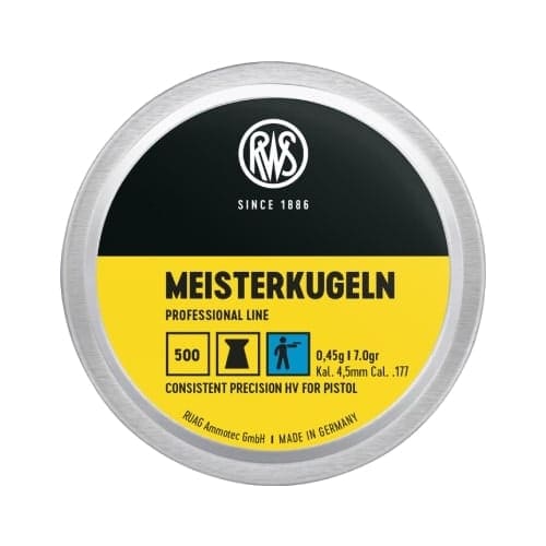 RWS ***4.49MM*** 7 GRAIN MEISTERKUGELN 500/TIN