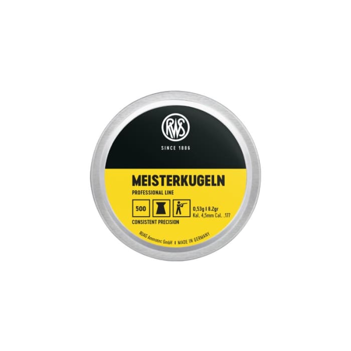 RWS 4.49MM 8 GRAIN MEISTERKUGELN 500/TIN