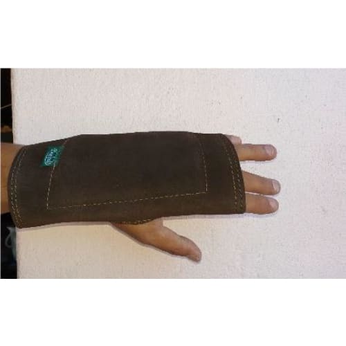 SCHOOL SHOOTING BROWN SUEDE LEATHER GLOVE (MEDIUM L/H)