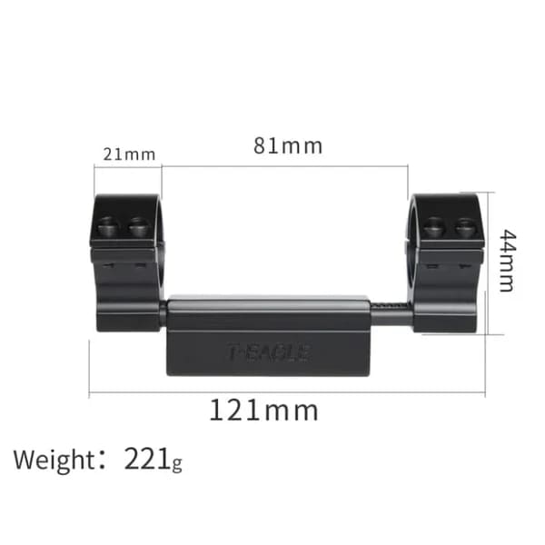 Single Piece Picatinny Recoil Mount 25mm/30mm