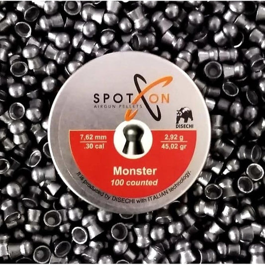 Spot On Pellet Monster.30 45.02 Grain 100/PK - Pellets