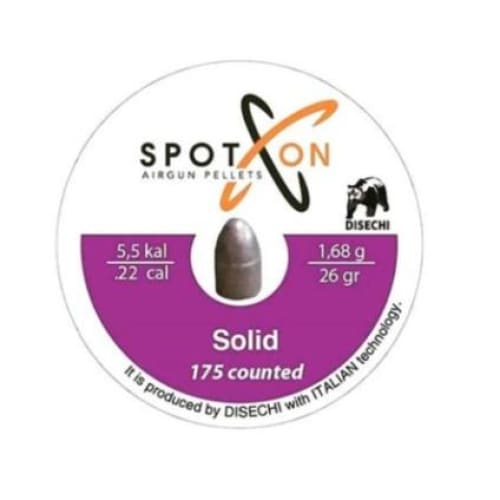 SPOT ON PELLET SOLID.22 26 GRAIN 175/PK - Pellets