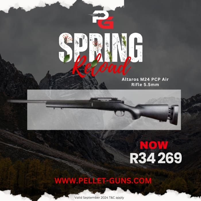 Spring Reload Altaros M24 PCP Air Rifle 5.5mm - Precharged