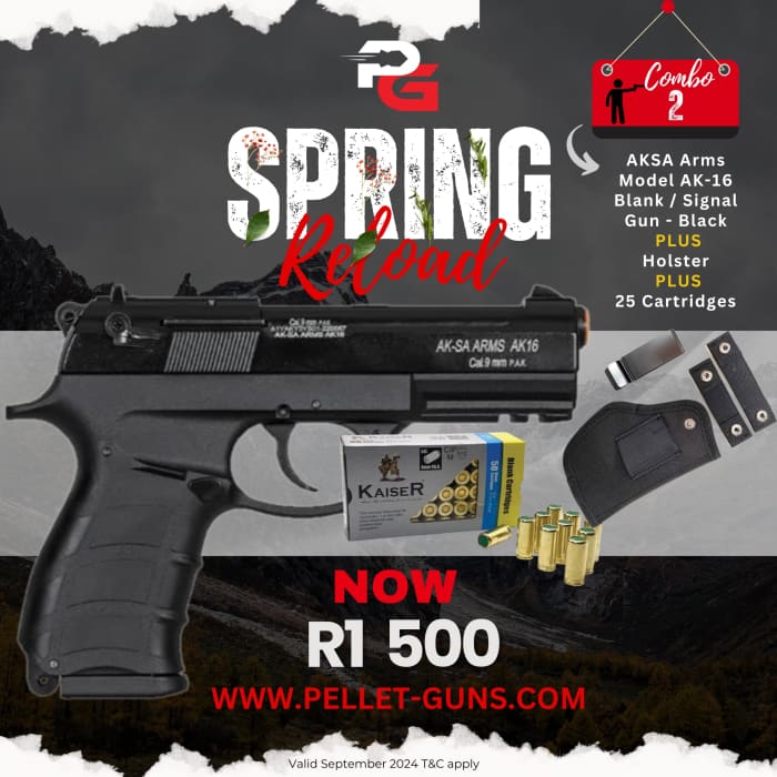 Spring Reload Combo 2: AKSA Arms Model AK-16 Blank / Signal