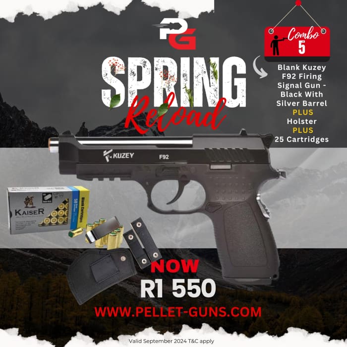 Spring Reload Combo 5: Blank Kuzey F92 Firing Signal Gun