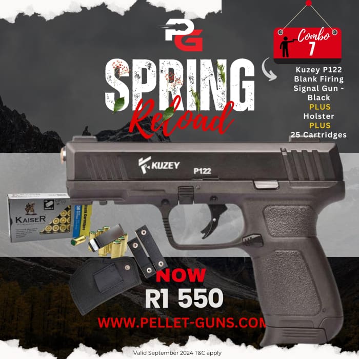 Spring Reload Combo 7: Kuzey P122 Blank Firing Signal Gun