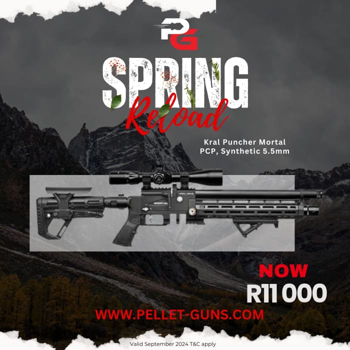 Spring Reload Kral Puncher Mortal PCP Synthetic 5.5mm