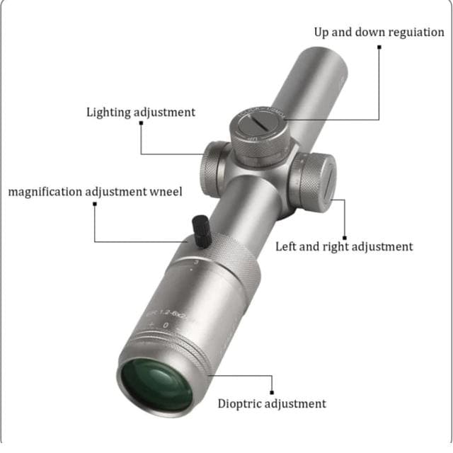 T-Eagle Scope ER 1.2-6X24 HK - Scopes and Mounts