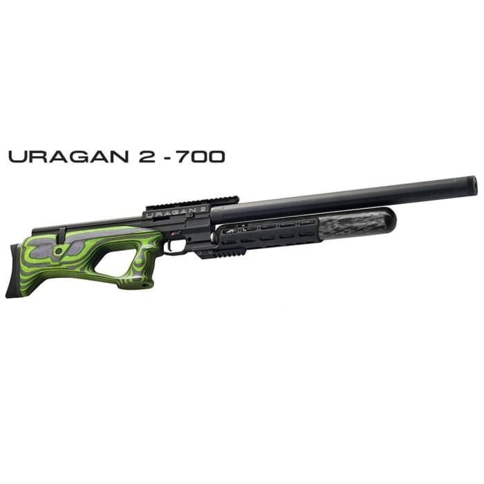 Uragan 2 PCP Air Rifle Green Laminate Stock 700mm Barrel