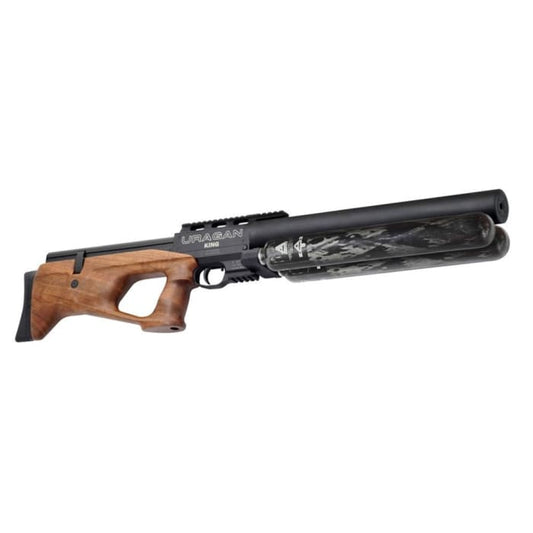 URAGAN KING PCP, 7.62MM DOUBLE CYLINDER (1060CC) -WALNUT STOCK - Pellet-Guns.com