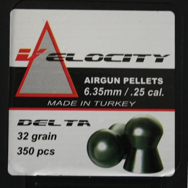 Velocity Airgun Pellets Delta.25 32 Grain / 350 - Ammunition