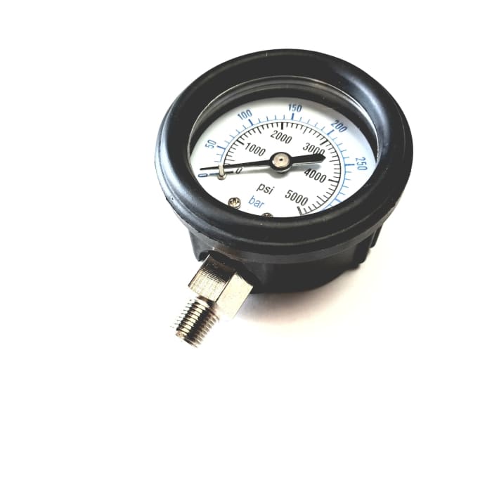 350 Bar 60mm Diameter 1/8 Thread Gauge - Air Pressure Gauges