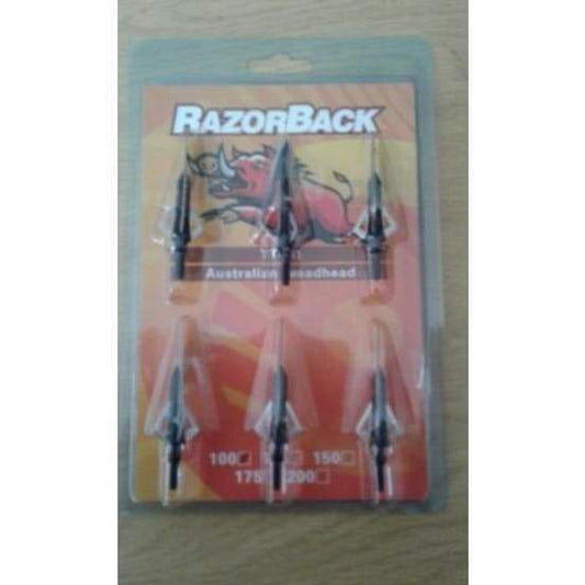 ARROW BROADHEAD - (TT025) RAZOR BACK ROUND BLADE (6 PER 