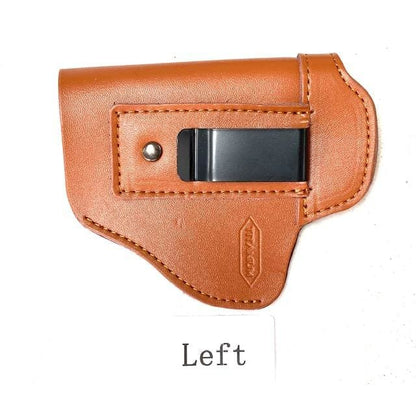 Brown/tan leather holster left-handed - HOLSTER