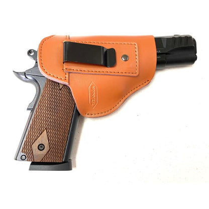 Brown/tan leather holster right-handed - HOLSTER