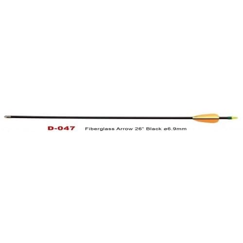 FIBERGLASS ARROWS BLACK 26’’