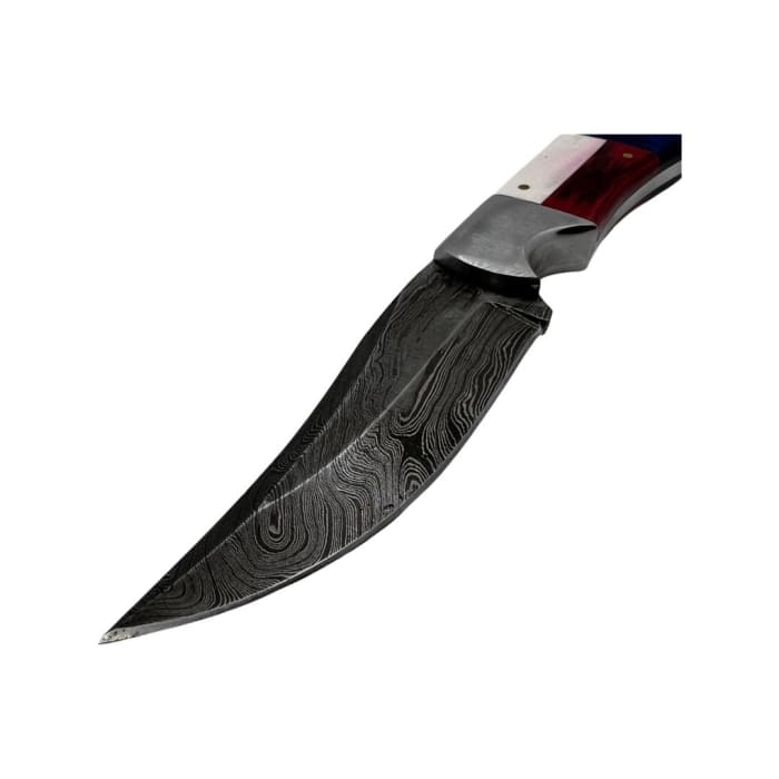 Handmade Damascus Steel Knife - 120mm Blade