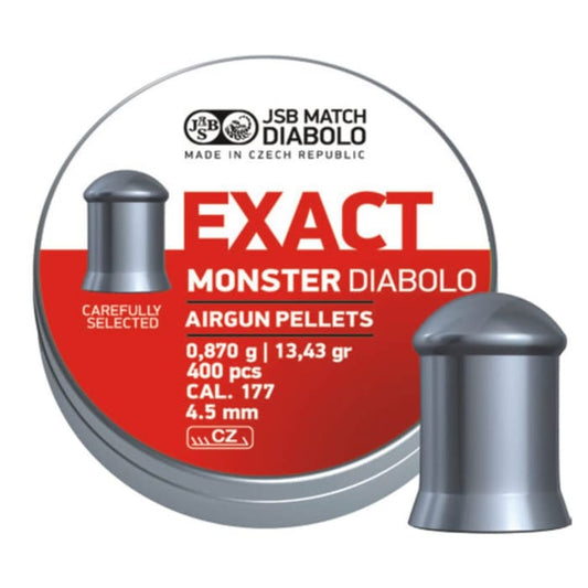 JSB Diabolo Exact Monster 4.52mm .177 Cal 13.43 Grain Airgun Pellets