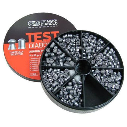 JSB Diabolo Test Packs 4.5mm .177 Cal Airgun Pellets, 350 pc