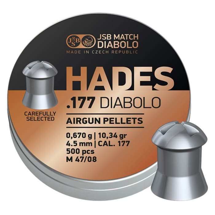 JSB Diabolo HADES 4.5mm .177 Cal 10.34 Grain Airgun Pellets