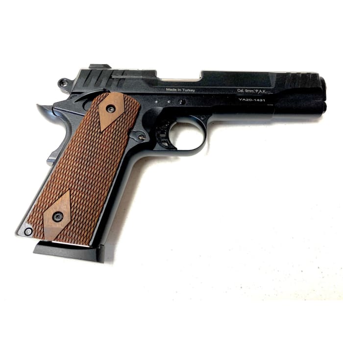 Kuzey 911T #1 Blank/Signal Gun - black with walnut grip - 