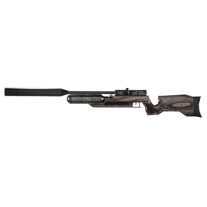 RAW HM1000X LRT BLACK LAMINATE PCP AIR RIFLE IN 5.5MM 480CC 