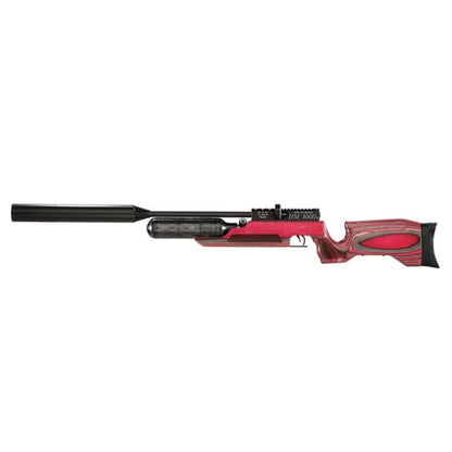 RAW HM1000X LRT Red Laminate PCP AIr Rifle in 5.5mm 480cc - 