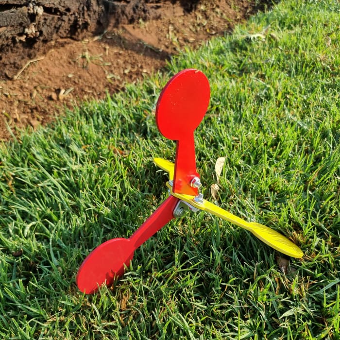 Red and Yellow 4-Point Walking Target