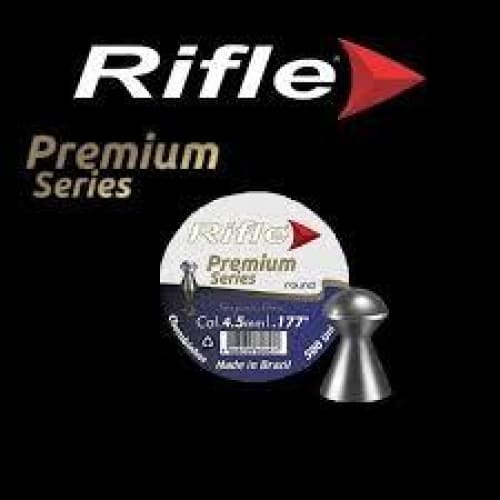 RIFLE PREMIUM SUPER ROUND 4.5MM 8.33 GRAIN PELLETS / 500