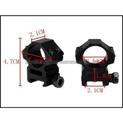 Scope mount Picatinny rail for 1’’/25mm scope tubes(Low to 