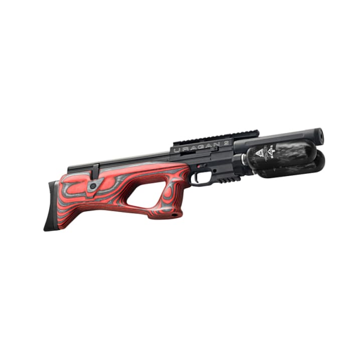 Uragan 2 PCP Bullpup Compact Prince - Red Laminate Stock - 